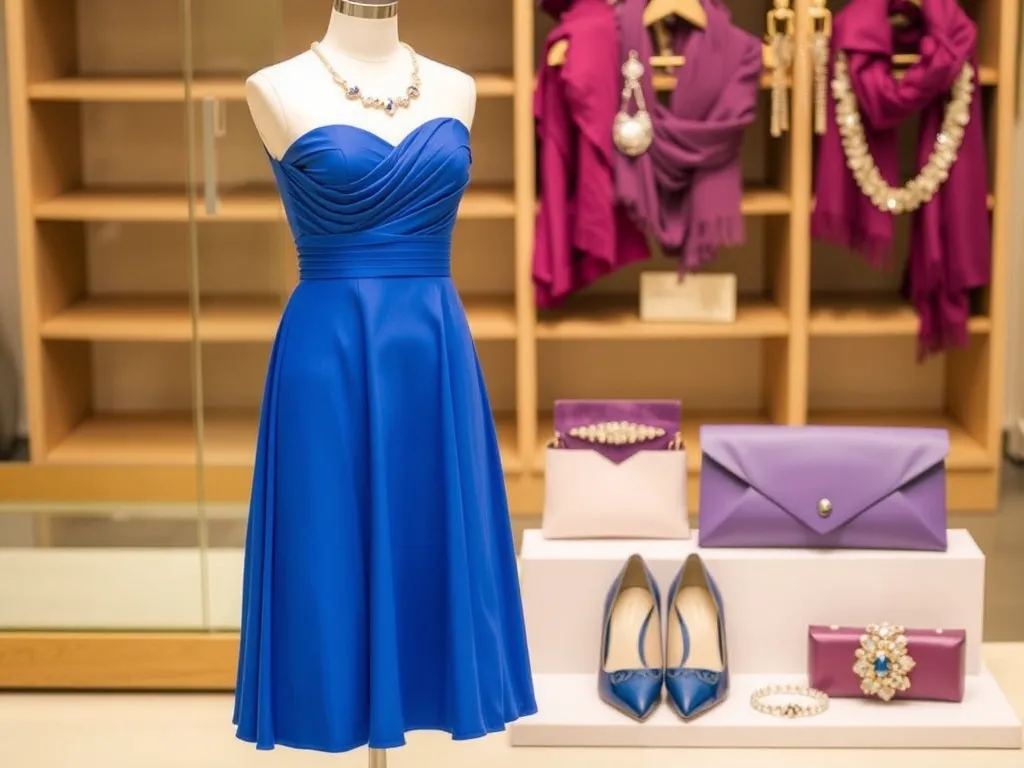 Jakie dodatki do błękitnej sukienki na wesele wybrać?