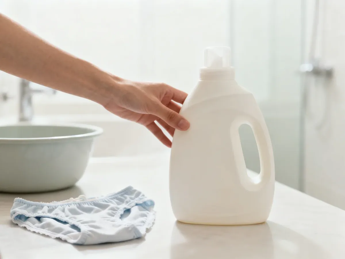 Wybór delikatnego detergentu do prania majtek menstruacyjnych